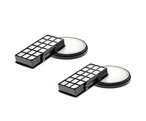 vhbw 4x Filtro compatible con Rowenta Green Force Cyclonic Effitech RO7C66EA aspiradora - filtro pre-motor, filtro aire salida EPA