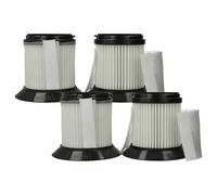 vhbw 4x Filtro compatible con Sichler Zyklon BLS-200 aspiradora - Filtro HEPA