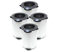 vhbw 4x filtro de aire compatible con AEG AX9, AX91-604DG, AX91-604GY | para AX9 600 CADR purificador - Filtro combi HEPA (H13) + carbón activo