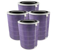 vhbw 4x filtro de aire compatible con Pro Breeze PB-P07 purificador - Filtro combi prefiltro + HEPA(H13) + carbón activo + iones de plata