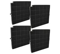 vhbw 4x filtro de carbón activado compatible con Airforce F16 60 TSE 875265 TADINO, F16 80 TSE 875280 TADINO campanas cocina - 26,5 x 25,8 x 1,8 cm