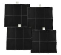 vhbw 4x filtro de carbón activado compatible con Balay 3BD873XP, 3BD891XP, 3BD892AP, 3BD892XP, 3BD893XP campanas cocina - 25,5 x 22,5 x 2,3 cm