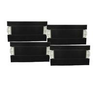 vhbw 4x filtro de carbón activado compatible con Balay 3BT769X/01, 3BT769X/02, 3BT769X/03, 3BT769X/04 campanas cocina - 39,8 x 19,6/17,4 x 2,9 cm