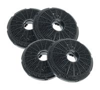vhbw 4x filtro de carbón activado compatible con Beko HCA 62641, 63640BH, 62641BH, 62641WH, 63640, 92641bh, 93640, 63641BH, 92641WH campanas cocina