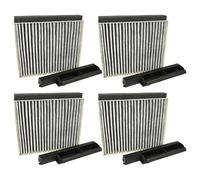 vhbw 4x filtro de carbón activado compatible con Bosch DWB94BC51/03, DWB94BC51/01, DWB94BC51/02, DWB94BC50B/01 campanas cocina + marco de sujeción