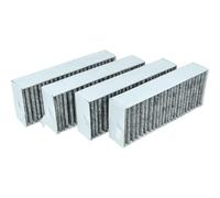 vhbw 4x filtro de carbón activado compatible con Bosch Series 6/8 PVQ811F15E, PVQ890F25E, PVQ895F25E, PVS611B16E, PVS63SB16F campanas cocina