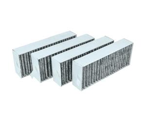 vhbw 4x filtro de carbón activado compatible con Bosch Series 6/8 PVQ811F15E, PVQ890F25E, PVQ895F25E, PVS611B16E, PVS63SB16F campanas cocina