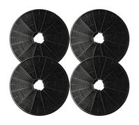 vhbw 4x filtro de carbón activado compatible con Klarstein Skyfall Smart 10035379, 10035378 campanas cocina - 17,5 cm