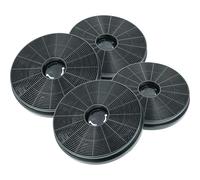 vhbw 4x filtro de carbón activado compatible con Klarstein Victoria, DeLorean campanas cocina - 17,5 cm