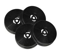 vhbw 4x filtro de carbón activado compatible con Kolbe PLUS 350 ED campanas cocina