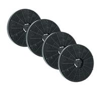 vhbw 4x filtro de carbón activado compatible con Respekta CH42090BSA, CH44060BS CH11050IS, CH11050IW, CH42060BSA campanas cocina - 16 cm