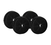 vhbw 4x filtro de carbón activado compatible con Rosieres KCI19AOE | KC16POE, KC16AOE, KA1VPE, FLT6, 36900644 (RHT6800IN) campanas cocina - 19 cm