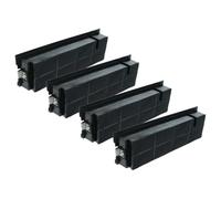vhbw 4x filtro de carbón activado compatible con Smeg KSET999XE SI01, KSET999XE SI00, KSET666XE SI00, KSET666XE campanas cocina
