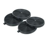 vhbw 4x filtro de carbón activado reemplaza Hoover KFC6960, 35602287 para campanas cocina - 11,8 cm