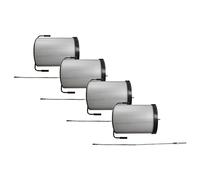 vhbw 4x Filtro de polvo fino compatible con Holzmann ABS4560 sistema extracción para máquinas para madera + cepillo