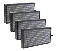 vhbw 4x Filtro H11 compatible con Kärcher AF 100 purificador aire - Filtro de repuesto con filtro carbón activado