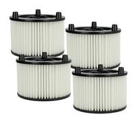 vhbw 4x Filtro plisado compatible con Bosch AdvancedVac 20 | UniversalVac 15 aspiradora - blanco lavable