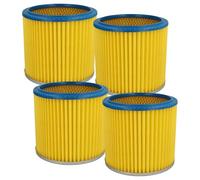 vhbw 4x Filtro plisado compatible con Lavor Genio GN22, GN32, GBX22, GBX32, GNX32, GNX22 aspiradora - azul amarillo