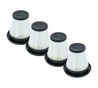 vhbw 4x Filtro plisado compatible con Stihl SEA 20 aspiradora en seco y húmedo - negro blanco
