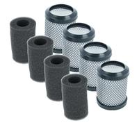 vhbw 4x Filtro reemplaza Hoover T116 para aspiradora - Filtro de aire de salida, gris