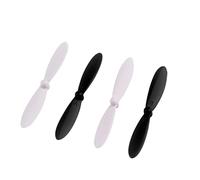 vhbw 4X hélice Compatible con Carson X4, X4 Spy dron - 2 par de hélices de Recambio, autobloqueantes Negro/Blanco