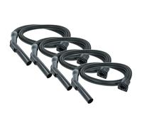 vhbw 4x Manguera flexible compatible con Cleanfix S 21 SW 15, S 12, S 20, S 05, S 10 Plus, RS 05, S 10 aspiradora - Flexible, 2,2 m, mango