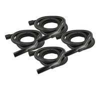 vhbw 4x Manguera flexible compatible con Kärcher WD 4 0,2, 0.25, S V-20/5/22, V-20/5/22, Premium, Car Kit aspiradora - Flexible, 3 m, mango