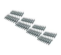 vhbw 4x módulo para cesta superior compatible con John Lewis JLDWW1327 lavavajillas - caucho, gris oscuro