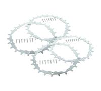 vhbw 4x rueda dentada compatible con Gardena SILENO city 300, 250 Smart, 400, 250 robot cortacésped - acero inoxidable, 24 dientes, incl. tornillos