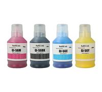 vhbw 4X Tinta de Recarga Compatible con Canon MAXIFY GX 3050 | GX 4040, GX 3040 impresora - Set de recarga, cian, magenta, yellow, negro, pigmentada
