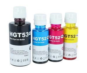 vhbw 4X Tinta de Recarga Compatible con HP Smart Tank 419, 415, 5105, 455, 450, 319, 315, 457 Impresora - Set de Recarga, Cian, Magenta, Yellow, Negro