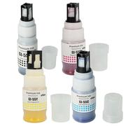 vhbw 4X Tinta de Recarga reemplaza Canon 6291C001, 6290C001, 6289C001 para Impresora - Set de Recarga, Cian, Magenta, Negro, Yellow, pigmentada