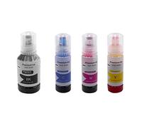 vhbw 4X Tinta de Recarga reemplaza Epson C13T03R340, C13T03R440 para Impresora - Set de Recarga, Negro, Dye Cian, Dye Magenta, Dye Amarillo, 330ml