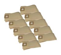 vhbw 50x bolsa compatible con Kärcher T 10/1, T 12/1, T10/1 Professional, T 12/1 Adv aspiradora - 23 cm x 22,5 cm marrón
