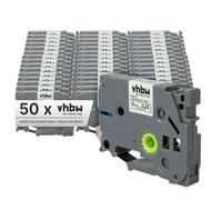 vhbw 50x cinta de escritura reemplaza Brother TZE-211, TZ-211 para impresora etiquetas 8m x 6 mm negro a blanco