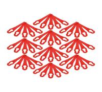 vhbw 50x cuchilla repuesto compatible con Einhell GE-CT 18 Li Kit, BG-CT 18 Li, GE-CT 18 Li cortacésped - Recambio, rojo, poliamida