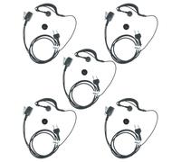 vhbw 5X Auriculares Compatible con Alan Midland GXT-850, GXT-800, GXT-950, GXT-900, GXT-775, LXT-210, HP446 Radio, walkie Talkie