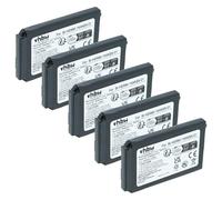 vhbw 5X batería Compatible con Cisco CP-7925G-A-K9, CP-7925G-EX-K9, CP-BATT-7925G-STD teléfono Fijo o inalámbrico (1500 mAh, 3,7 V, Li-Ion)