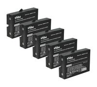 vhbw 5x batería compatible con Danfoss TM70/2 | T72, TM70/1, T71 mando a distancia industrial (600 mAh, 4,8 V, NiMH) - negro