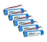 vhbw 5X batería Compatible con Datalogic Gryphon GM4130-WH-433K1, GM4130-BK-910K2 escáner códigos de Barra, TPV (3400 mAh, 3,7 V, Li-Ion)