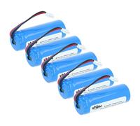 vhbw 5X batería Compatible con Datalogic QuickScan QBT2131, QBT2400, QBT2X, QBT2430, QBT2101 escáner códigos de Barra, TPV (1600 mAh, 3,7 V, Li-Ion)