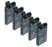vhbw 5X batería Compatible con Dynascan U-510, V-510, V-500, V-400, V-300 Radio (1200 mAh, 7,4 V, Li-Ion) + Pinza