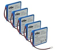 vhbw 5X batería Compatible con Mitel 5614, 5602, 5603, 5613 teléfono Fijo o inalámbrico (650 mAh, 3,7 V, Li-Ion)