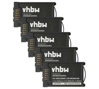 vhbw 5X batería Compatible con Mitel 612d, 622d, 632d, 620d, 622dt, 610d, 612dt, 630d, 600d teléfono Fijo o inalámbrico (800 mAh, 3,7 V, Li-Ion)