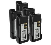 vhbw 5X batería Compatible con Motorola DP4400, DP4400E, DP2600E, DP4401 Radio (3000 mAh, 7,2 V, Li-Ion) + Pinza