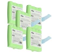 vhbw 5X batería Compatible con Motorola Talkabout T40, T80 Extreme, TLKR 3, TLKR 5, TLKR 6, XT, XTB, XTK Radio (700 mAh, 4,8 V, NiMH)