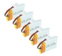vhbw 5X batería Compatible con Plantronics Savi CS540 (Desde 05/2021) Auriculares inalámbricos, Cascos (140 mAh, 3,7 V, Li-Poli)
