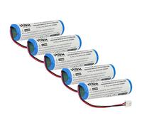 vhbw 5X batería Compatible con Zafferano Home Pro lámpara de Mesa/mesita de Noche (2600 mAh, 3,7 V, Li-Ion)