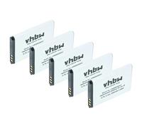 vhbw 5X batería reemplaza Cat 1ICP5/3450 1S1P para móvil, Smartphone (650 mAh, 3,7 V, Li-Ion)