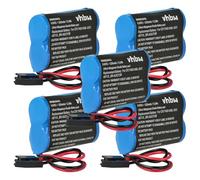 vhbw 5X batería reemplaza GE/Fanuc BR-AGCF2W para Controlador Lógico Programable (2200 mAh, 6 V, Li-MnO2)